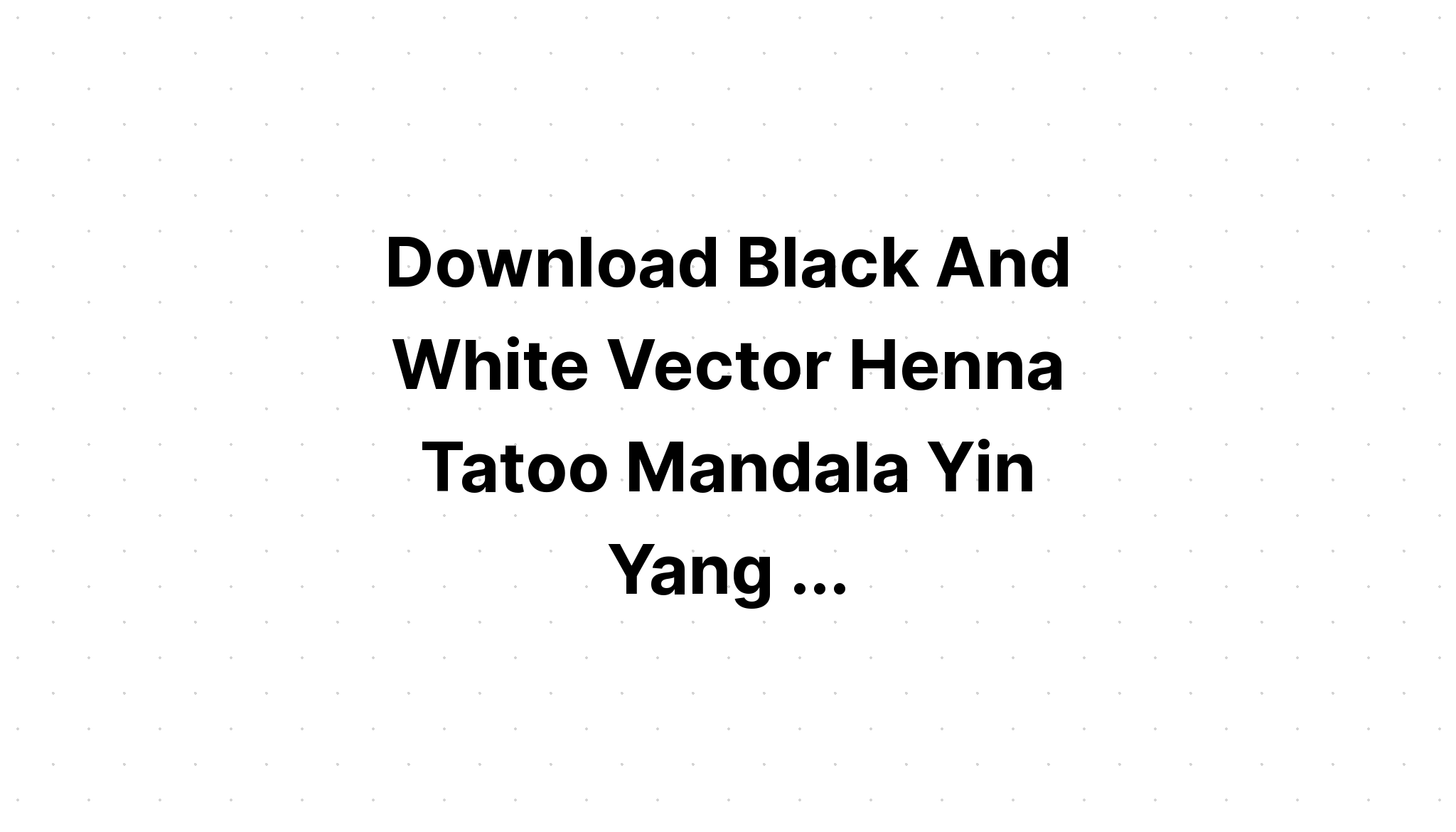 Download Yin Yang Mandala Svg DesignSVG Files